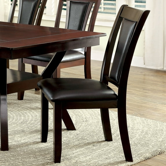 Furniture of America Hadar Padded Dining Chairs - Set of 2, Espresso
