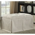 thumbnail image 1 of Furniture of America Hampton Fabric Upholstered Storage Bench in Beige, 1 of 2