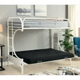 thumbnail image 1 of Furniture of America Hayley Metal Twin over Futon Bunk Bed in White, 1 of 7