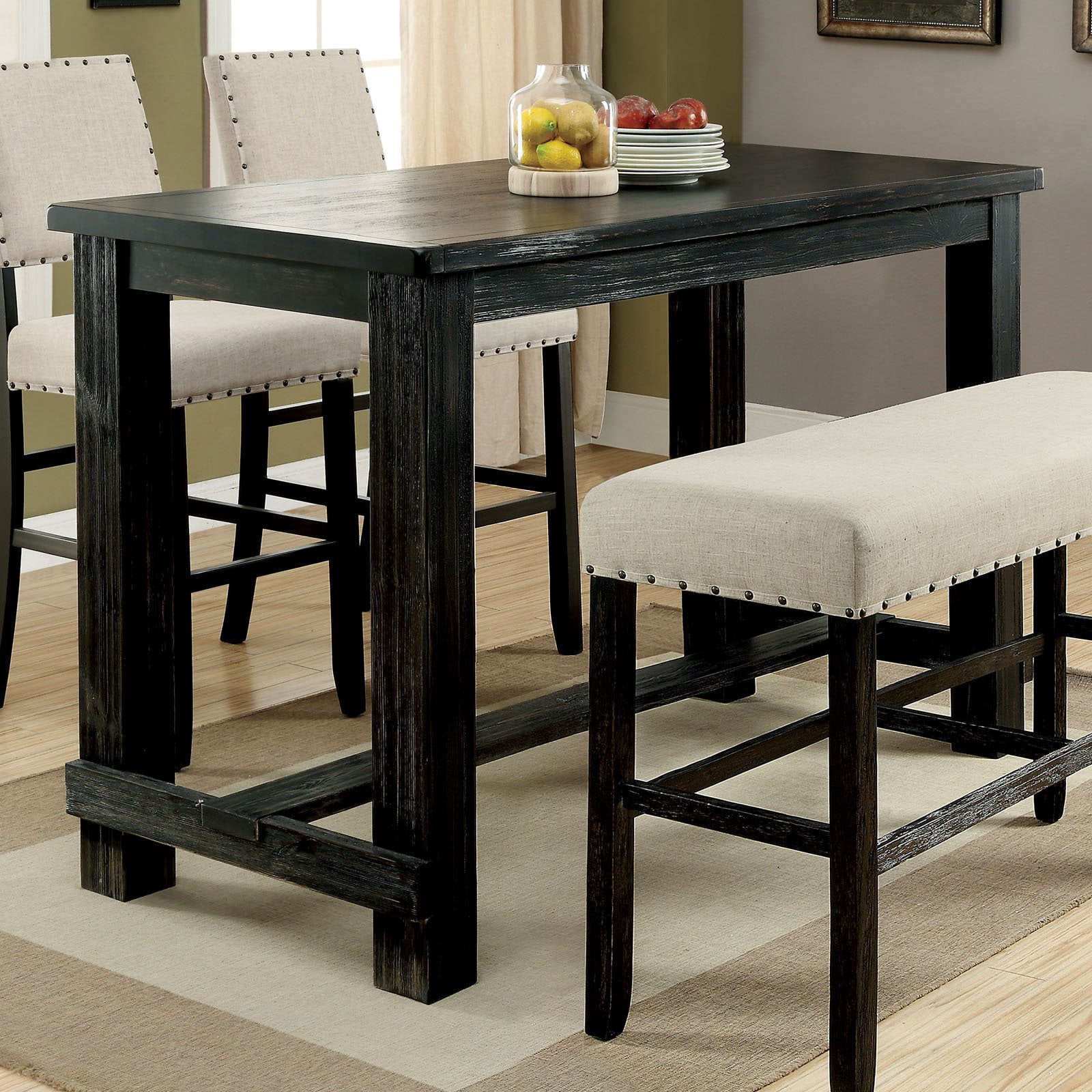 Furniture of america helin ii bar height dining table deals