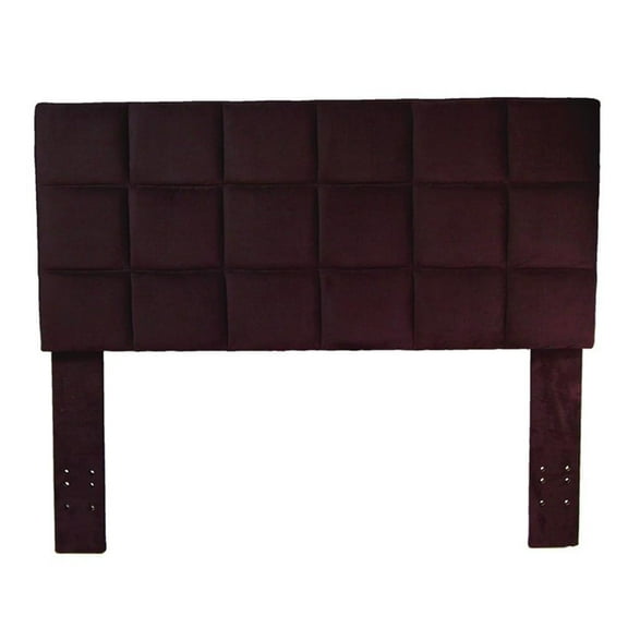 Furniture of America Hellan Fabric Upholstered Full/Queen Headboard in Purple