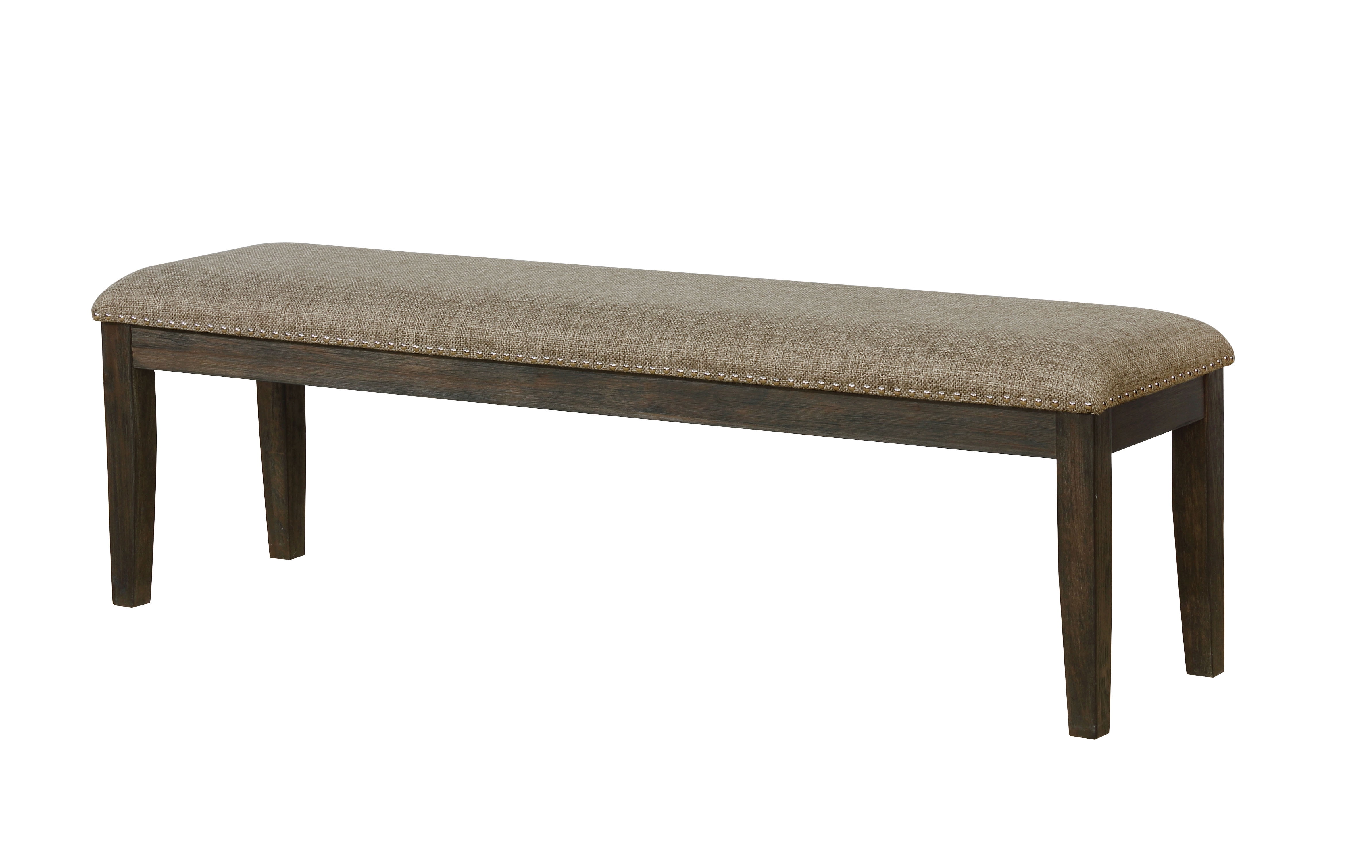 Furniture of America Hendricks Transitional Padded Dining Bench, Espresso