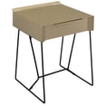thumbnail image 1 of Furniture of America Herbit Metal with Drawer Side Table, Yellow, 1 of 3