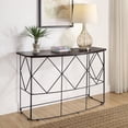 thumbnail image 1 of Furniture of America Herlan Console Table with Metal Frame, Walnut, 1 of 5