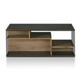 thumbnail image 1 of Furniture of America Herzog Wood Storage Coffee Table in Oak and Black, 1 of 4