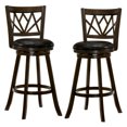 thumbnail image 1 of Furniture of America Hillcrest Wood Swivel Barstool, Cherry, 29-in, 1 of 2