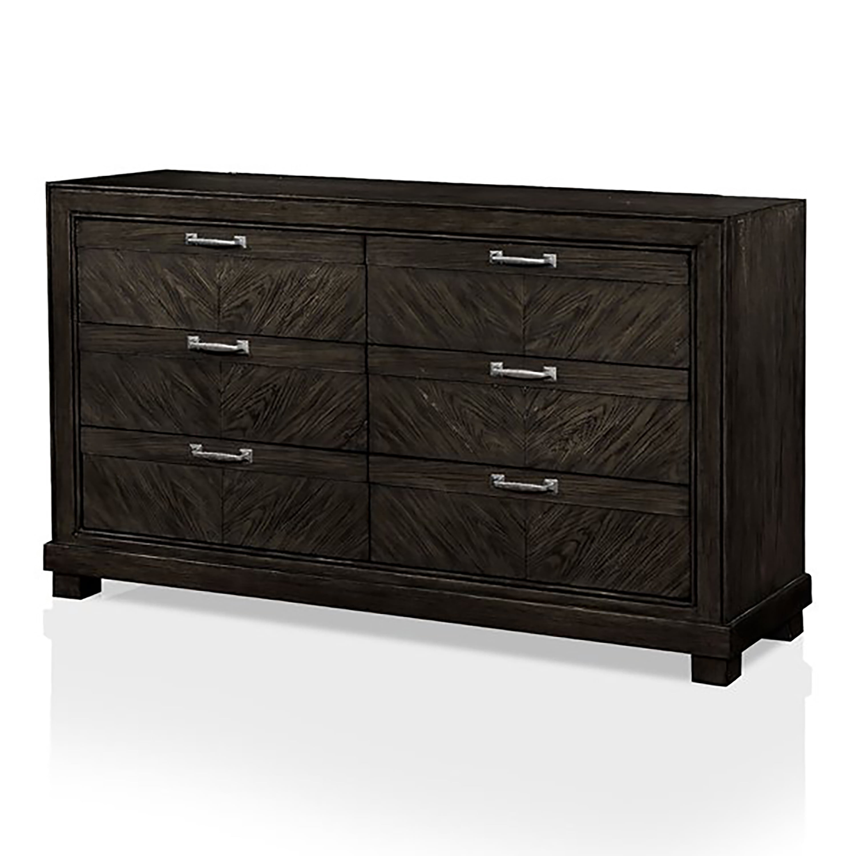 Furniture of America Huston Contemporary 6-Drawer Dresser, Espresso ...