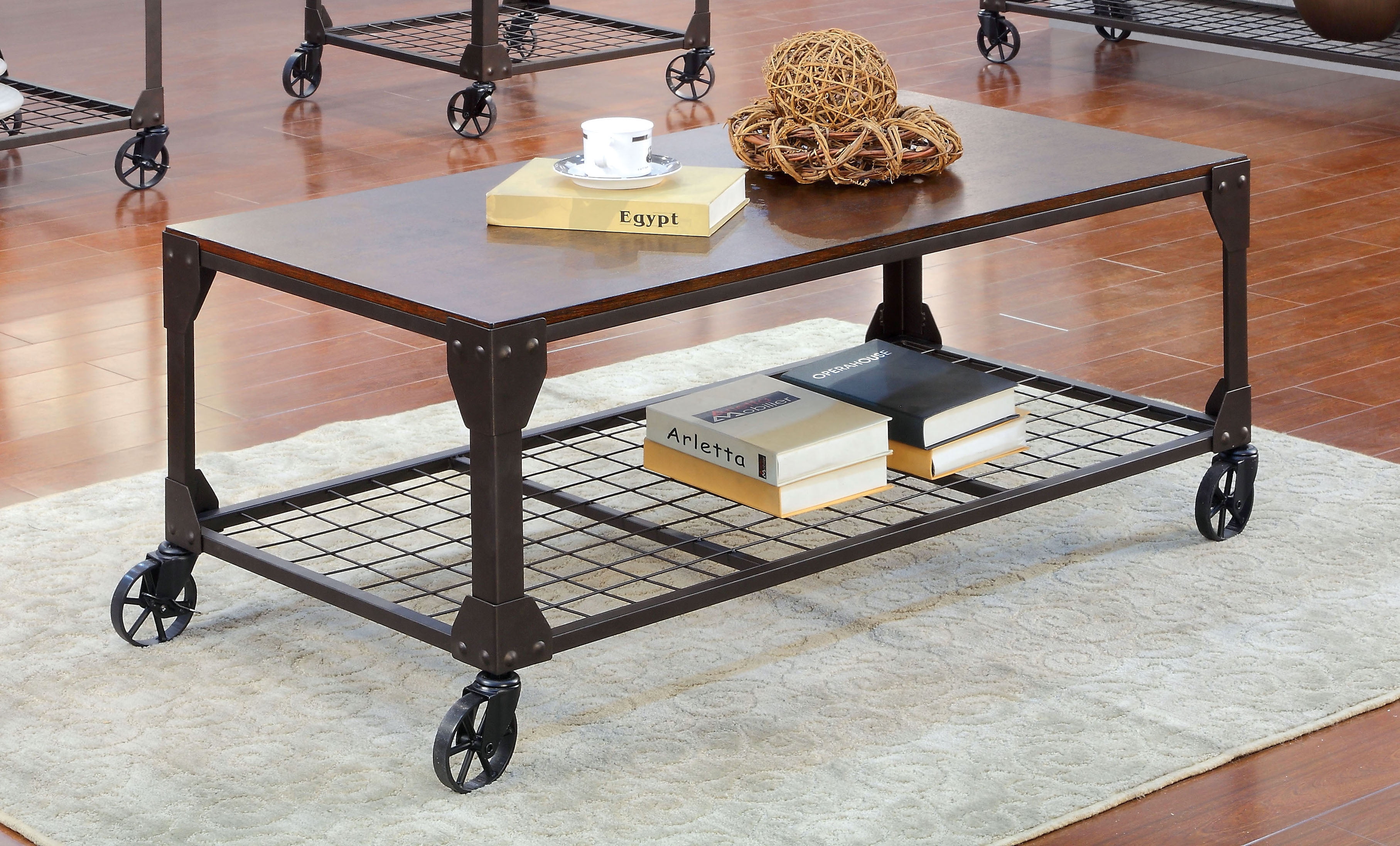 Industrial furniture coffee table deals