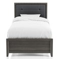 thumbnail image 1 of Furniture of America Jaq Wood Gray and Charcoal Twin Panel Kids Bed, 1 of 10
