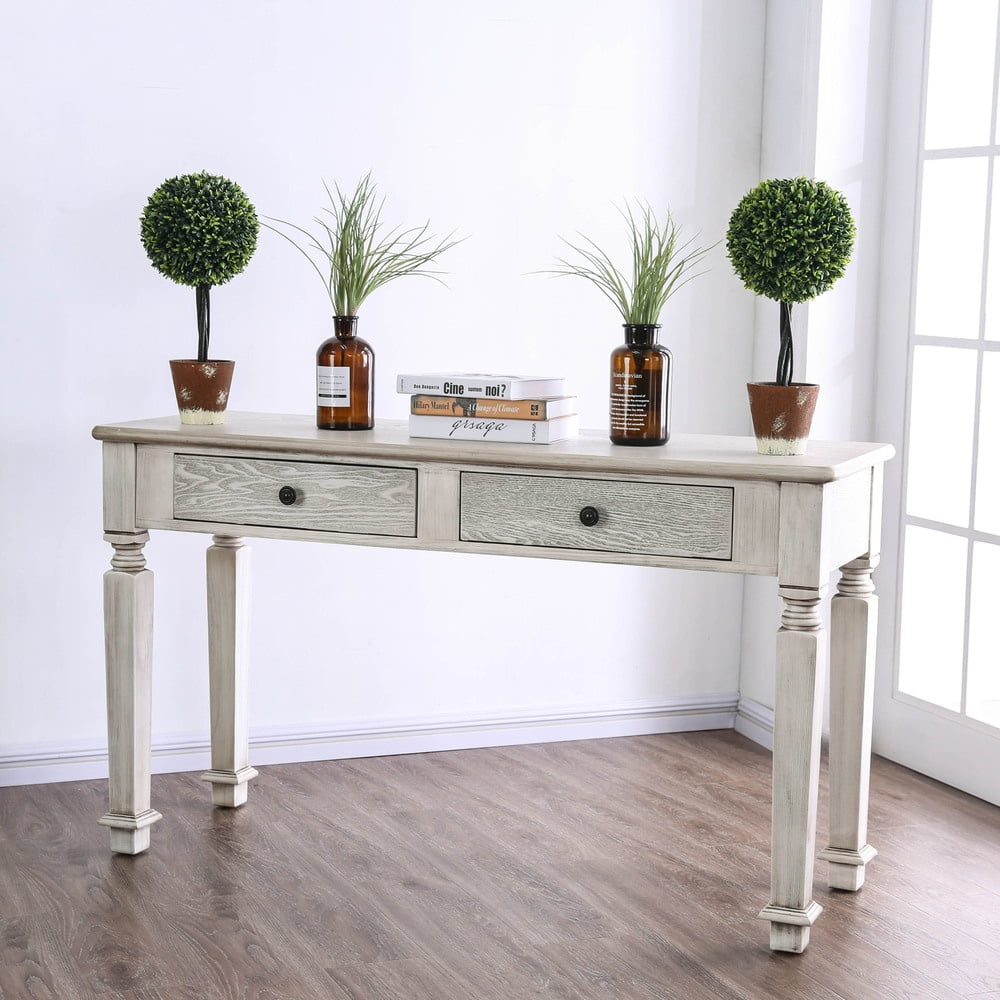 Rustic white entryway sale table