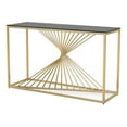 thumbnail image 1 of Furniture of America Jonnah Contemporary Glass Top Console Table in Gold, 1 of 7