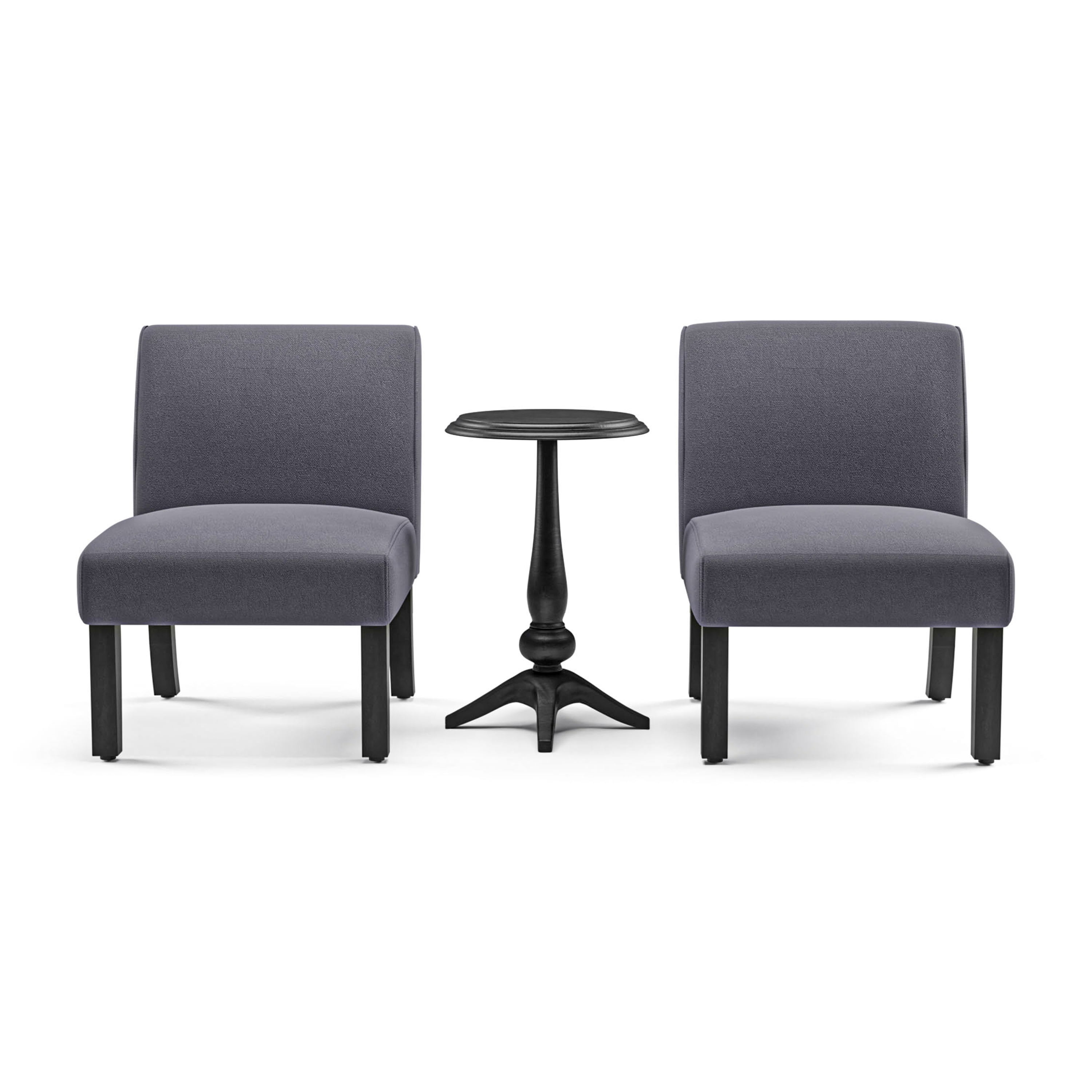 Furniture of America Karyn 3-Piece Accent Living Room Set in Gray