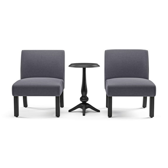 Furniture of America Karyn 3-Piece Accent Living Room Set in Gray