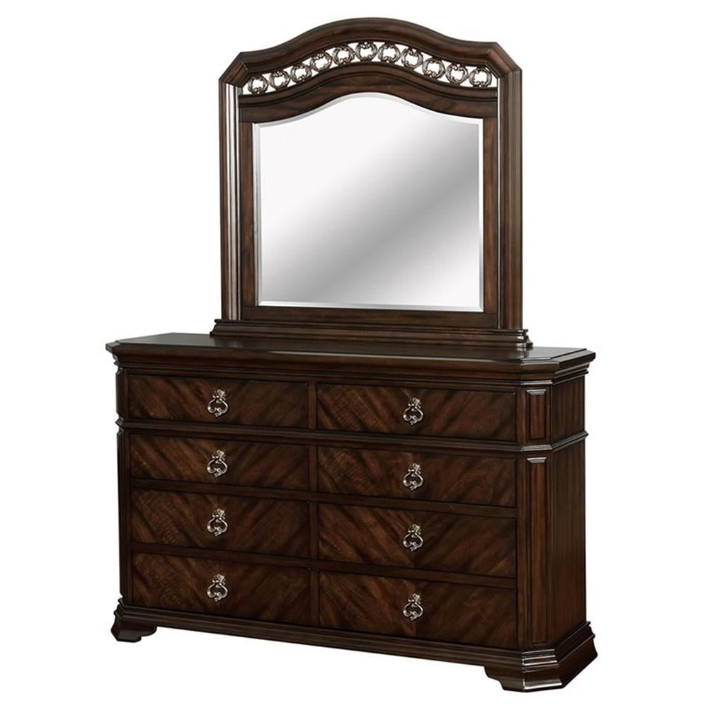 Kaylani Espresso Solid Wood Traditional Double Dresser