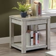 thumbnail image 1 of Furniture of America Keller 1-Shelf End Table, Antique White, 1 of 6