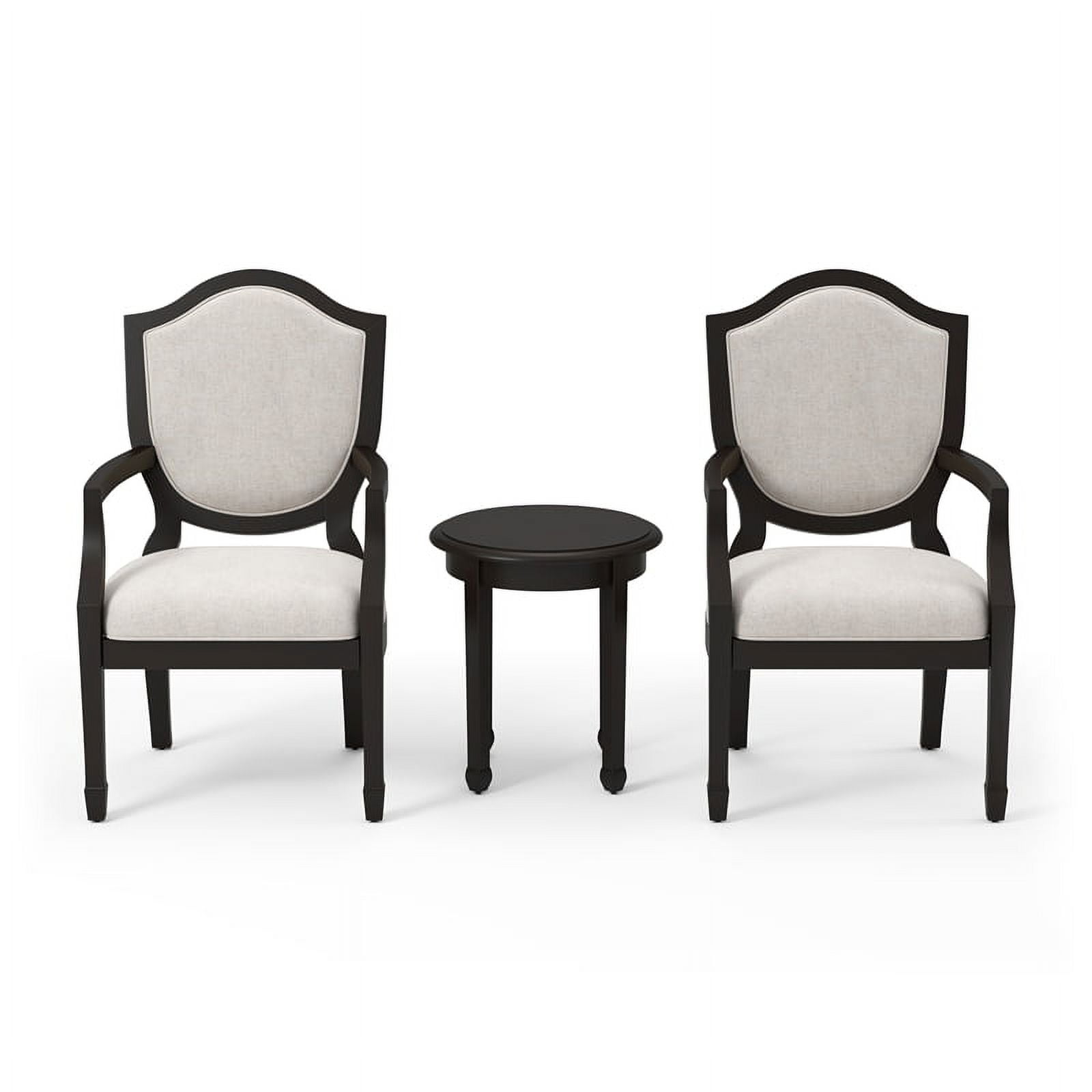Furniture of America Kendric Wood 3Piece Accent Table and Chair Set in