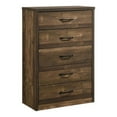 thumbnail image 1 of Furniture of America Kodo Rustic Wood 5-Drawer Chest in Walnut, 1 of 8