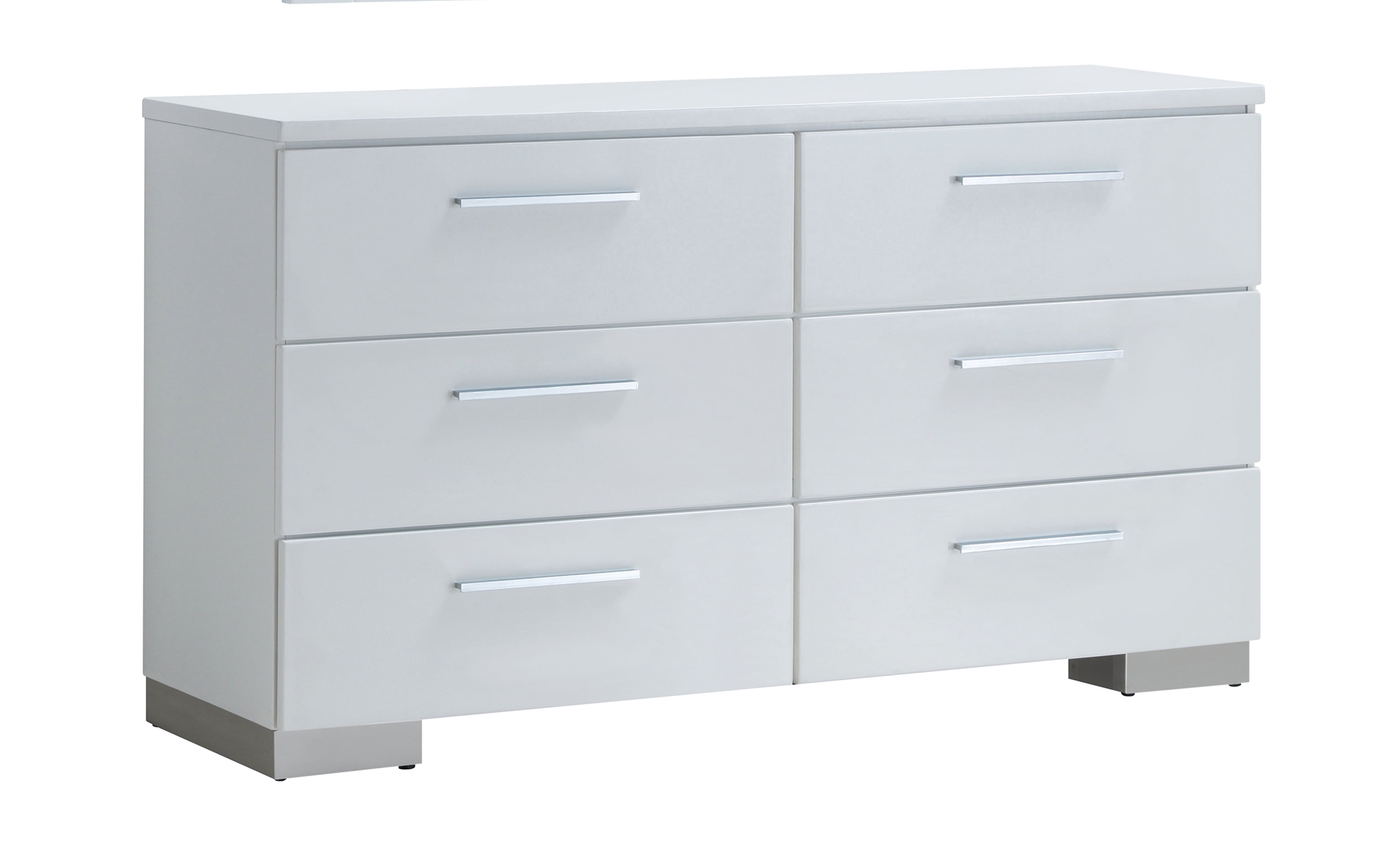 Furniture of America Krister Contemporary 6Drawer Dresser, Glossy