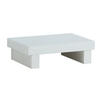 Furniture of America Krister Rustic Nightstand with 2-Drawer, Glossy White