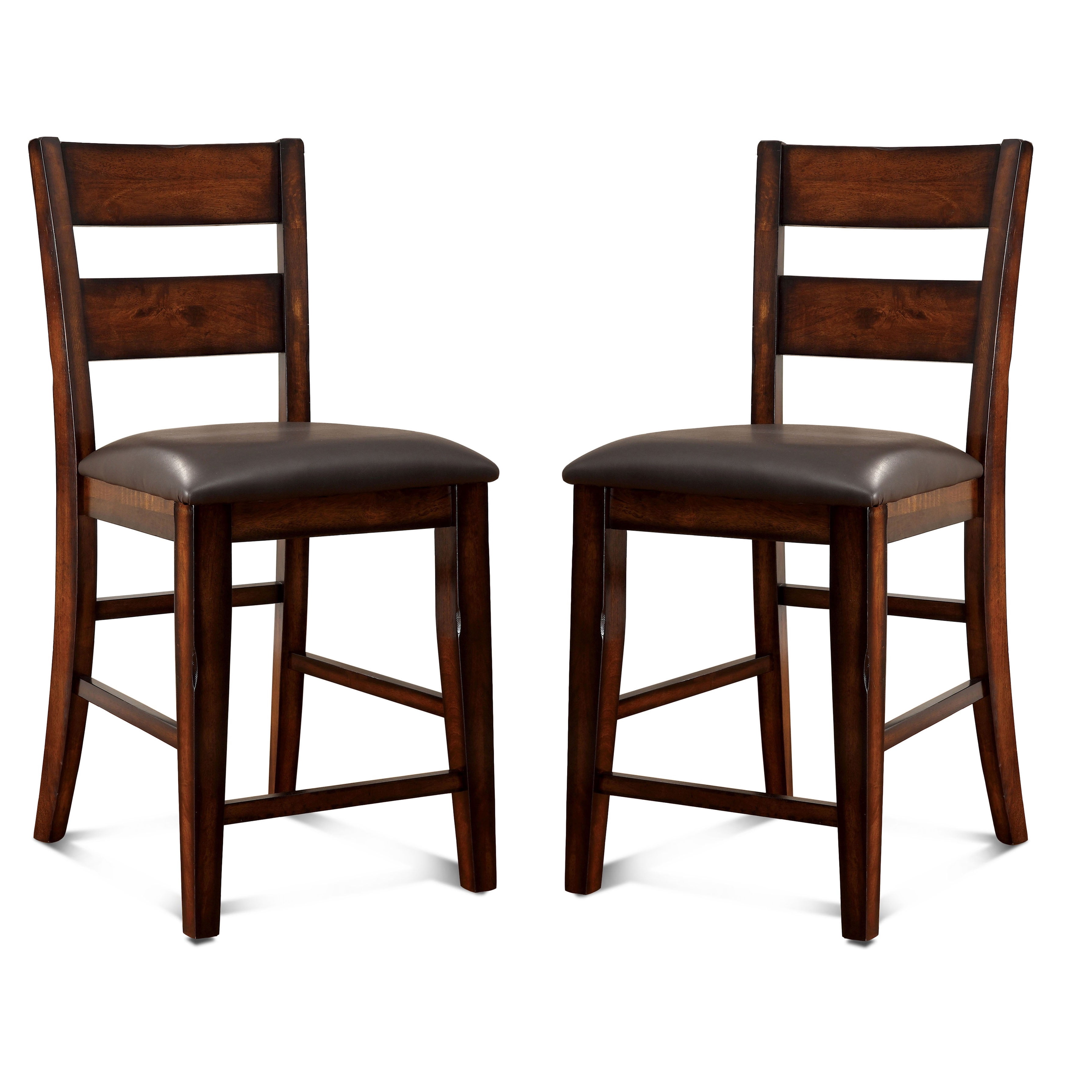 Furniture of America Kyle Modern Cherry Bar Stool (Set of 2)