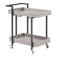thumbnail image 1 of Furniture of America Lackomb Contemporary Wood Serving Cart in Antique Gray, 1 of 4