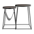 thumbnail image 1 of Furniture of America Lassatov Metal 2-Piece Nesting Table in Matte Black, 1 of 6