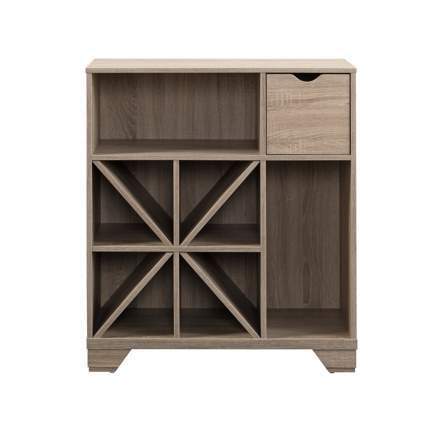 Furniture of America Lassen Modern Multi-Storage Buffet Server, Dark Taupe