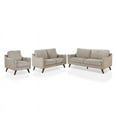 thumbnail image 1 of Furniture of America Lesso Chenille 3-Piece Sofa Set in Light Gray, 1 of 8