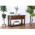 thumbnail image 1 of Furniture of America Levelle Traditional 2-Drawer Console Table, Walnut, 1 of 3