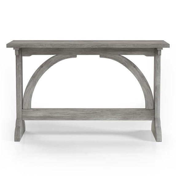Furniture of America Linx Rustic Wood Rectangle Console Table in Gray Oak