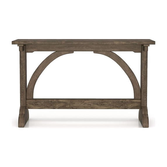 Furniture of America Linx Rustic Wood Rectangle Console Table in Reclaimed Oak