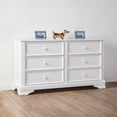 thumbnail image 1 of Furniture of America Livia Kids Transitional 6-Drawer Dresser, White, 1 of 9