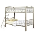 thumbnail image 1 of Furniture of America Lohani Full over Full Bunk Bed, Metallic Gold Finish, 1 of 4
