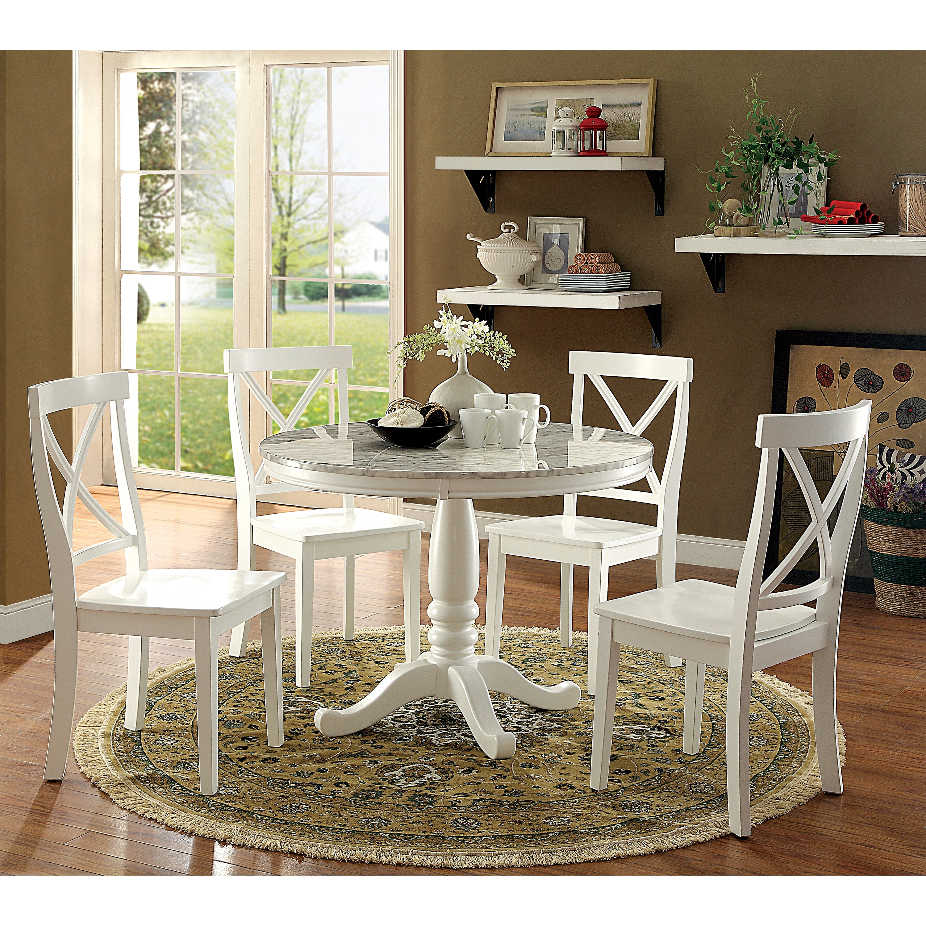 5 piece round dining set deals