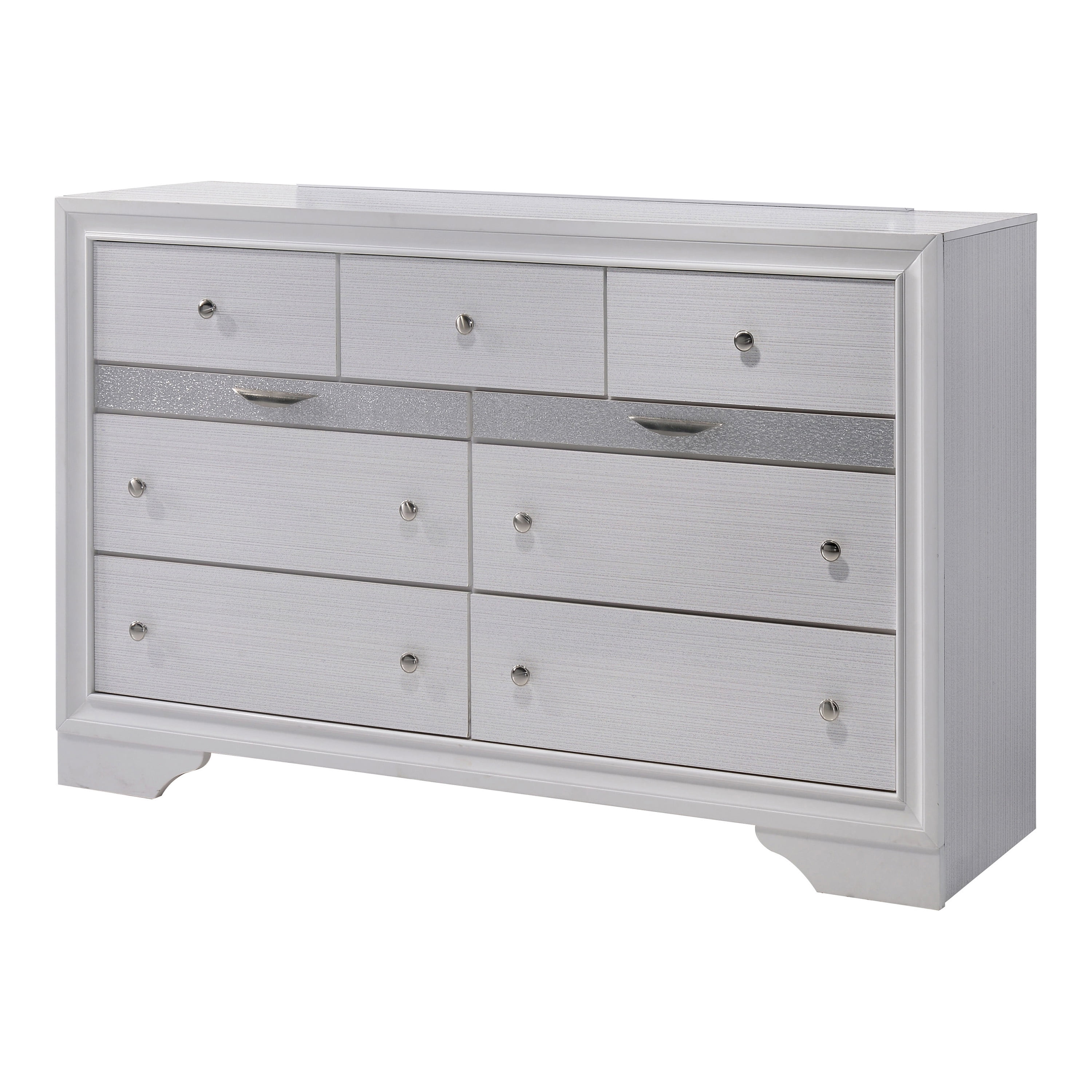 Furniture of America Lubbock 9-Drawer White Dresser - Walmart.com