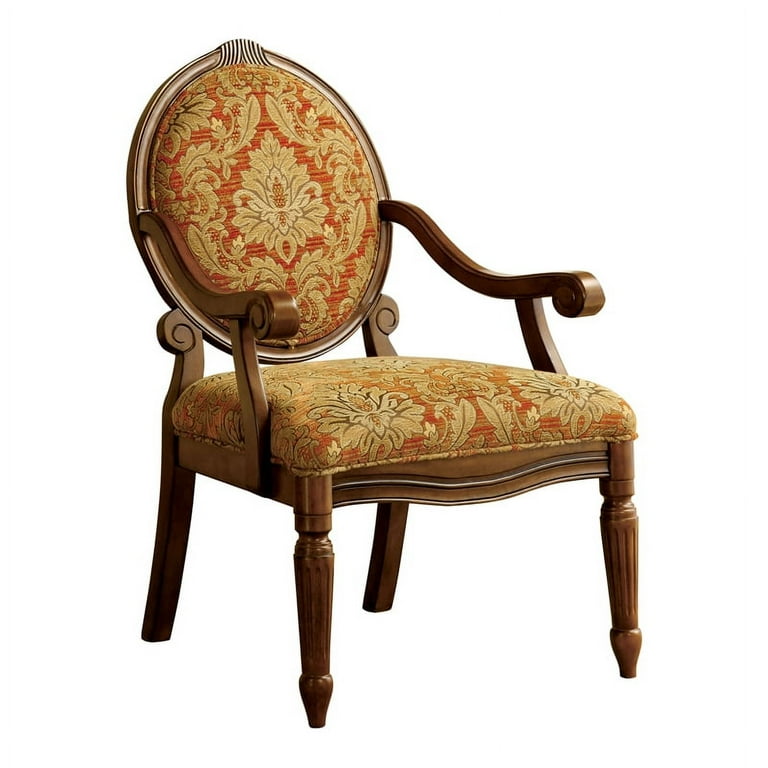 Furniture of America Lucas Traditional Fabric Padded Accent Chair