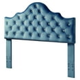 thumbnail image 1 of Furniture of America Lulu Contemporary Fabric LED Headboard, Twin, Blue, 1 of 5