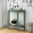 thumbnail image 1 of Furniture of America Lune 1-Shelf Wood Sage Green Hallway Console Table, 1 of 11