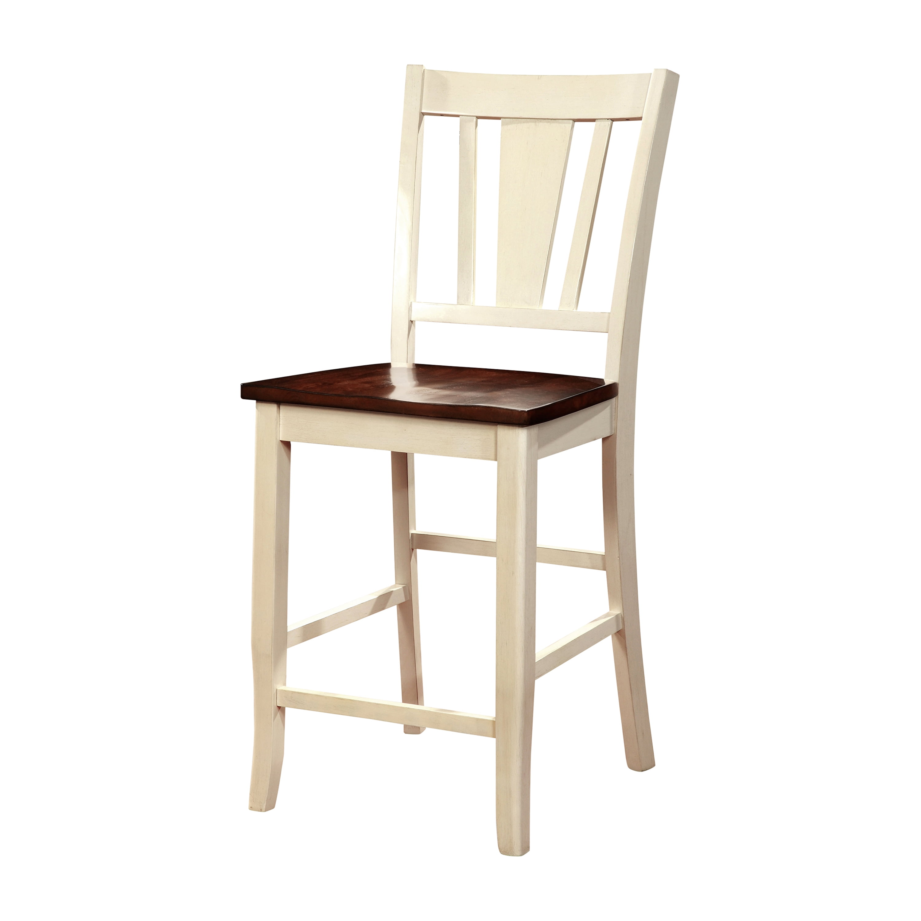 Furniture of America Lutz Armless Counter Height Chairs Set of 2