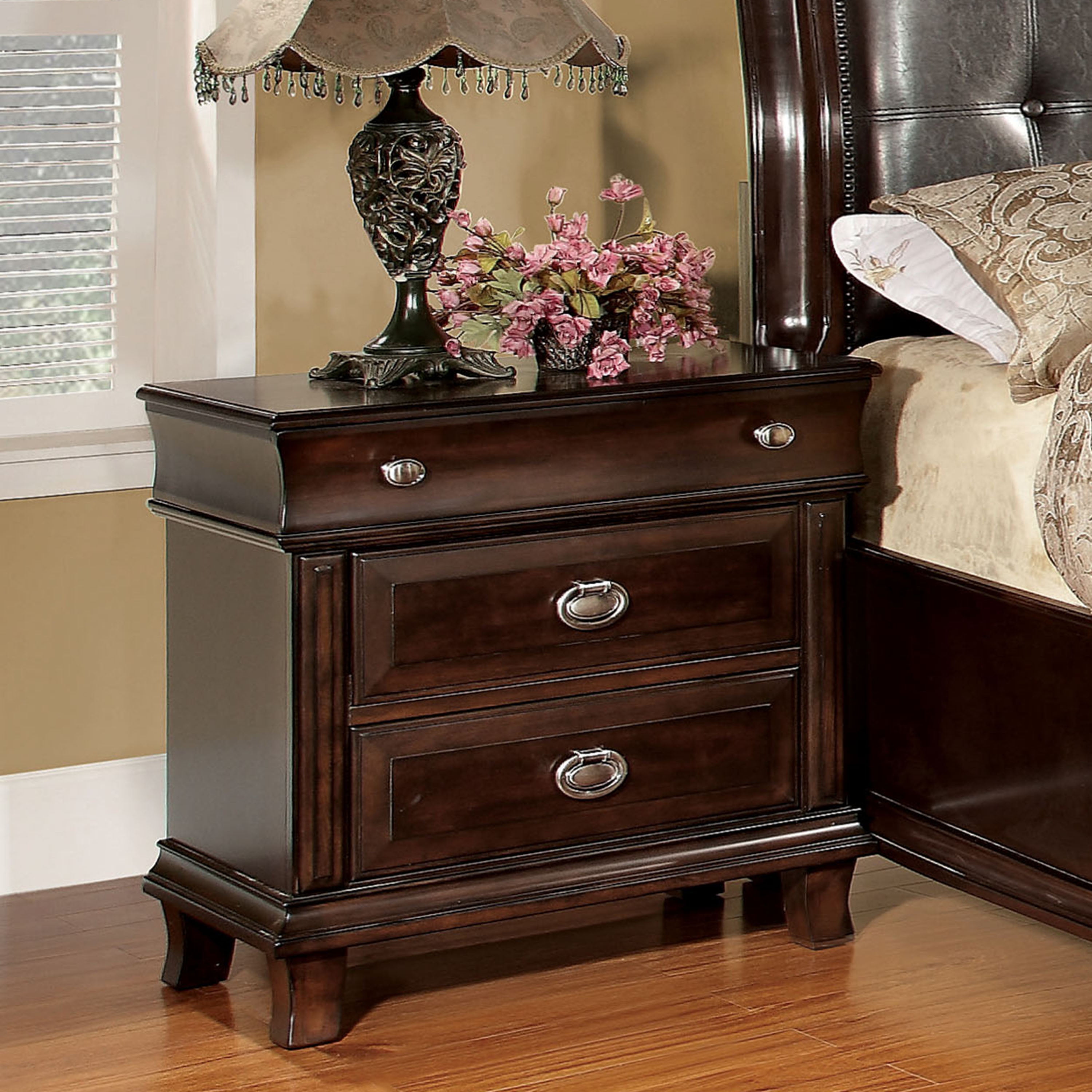 Cherry 3 sale drawer nightstand