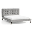 thumbnail image 1 of Furniture of America Macki Mid-Century Modern Fabric Tufted Full Bed in Gray, 1 of 5