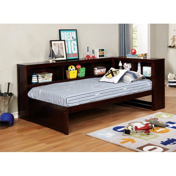 Furniture of America Madeira Wood Bookcase Daybed, Full, Espresso