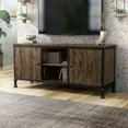 thumbnail image 1 of Furniture of America Madine TV Stand for TVs up to 66", Weathered Oak, 1 of 11