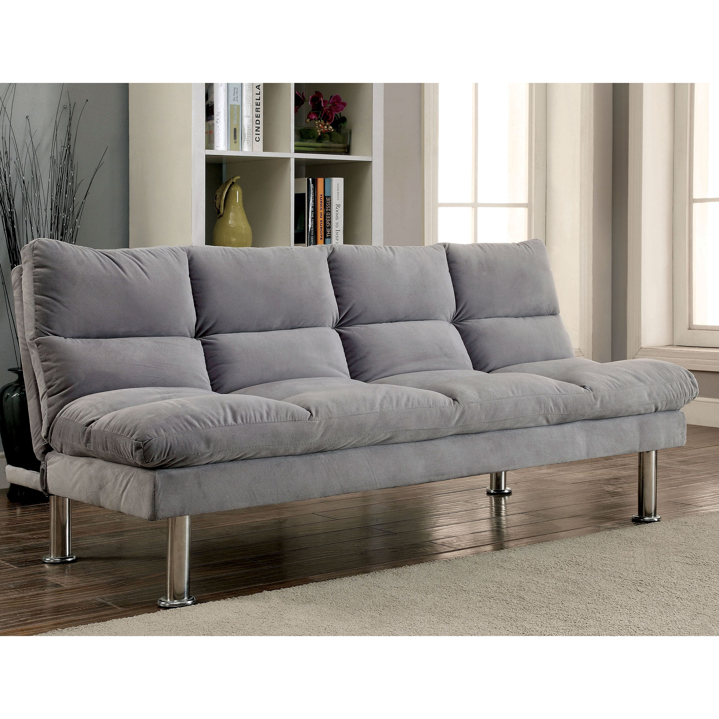 Furniture of America Malorn Contemporary Futon Multiple Colors
