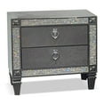 thumbnail image 1 of Furniture of America Marsente 2-Drawer Solid Wood Gray Nightstand, 1 of 5