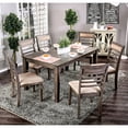 thumbnail image 1 of Furniture of America Mason Contemporary 7-Piece Wood Dining Set, Gray, 1 of 8