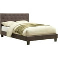 thumbnail image 1 of Furniture of America Matha II Contemporary Tufted Fabric Twin Platform Bed, Ivory, 1 of 1