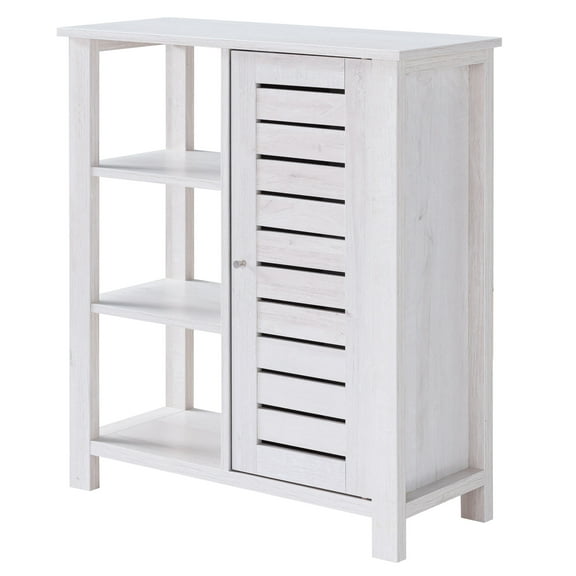 Furniture of America Meigs 6 Shelf Storage Cabinet, White