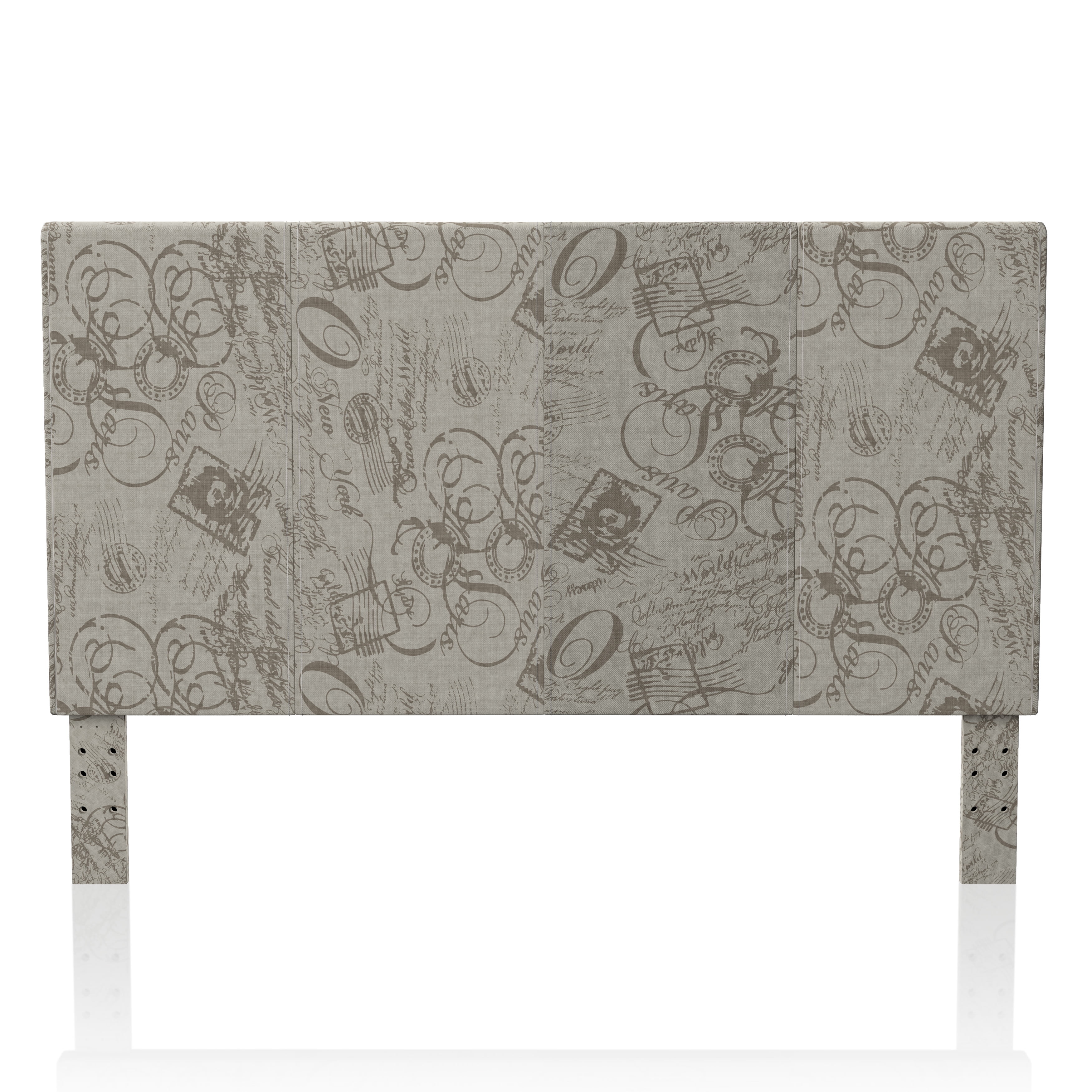 Furniture of America Mellie Fabric Headboard, Full/Queen, World Traveler