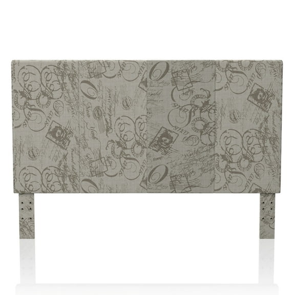 Furniture of America Mellie Fabric Headboard, Full/Queen, World Traveler